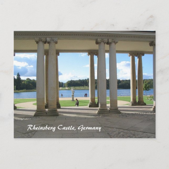 Schloss Rheinsberg, Deutschland Postkarte (Vorderseite)