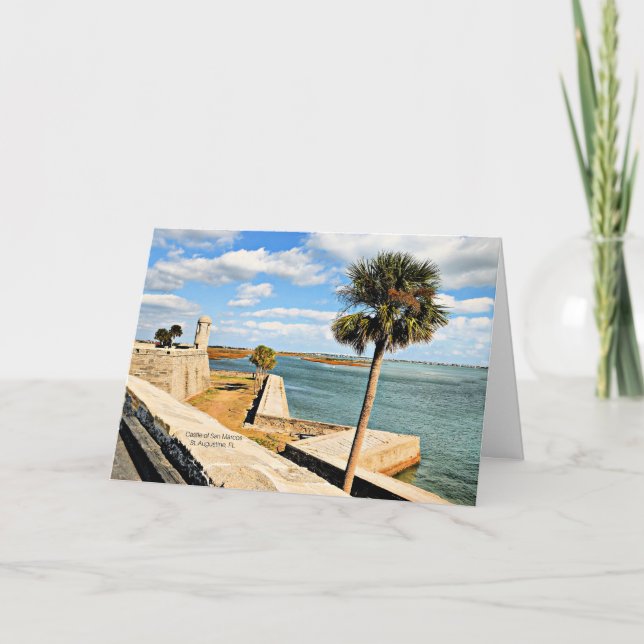 Schloss San Marcos, St. Augustine, FL  Karte (Vorderseite)