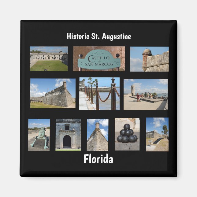 Schloss San Marcos St. Augustine, Fl. Magnet (Vorne)