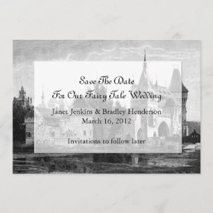 Schloss Save the Date Hochzeitsankündigung Einladung