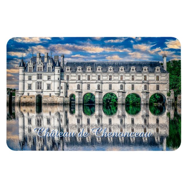 Schloss (Schloss) de Chenonceau. Frankreich. Magnet (Horizontal)