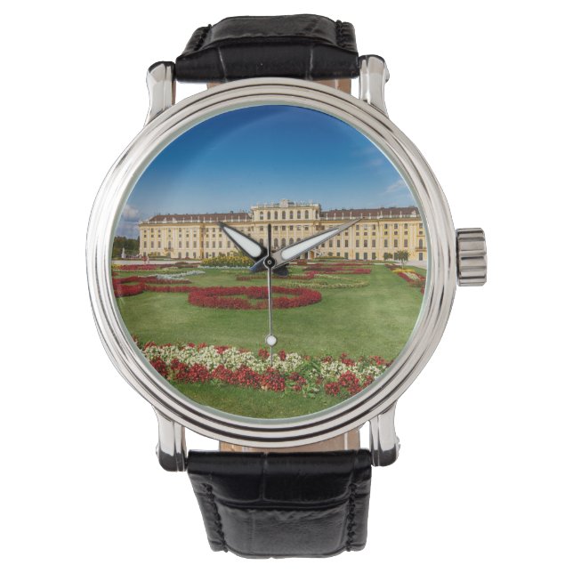 Schloss Schoenbrunn Wien Österreich Armbanduhr (Vorderseite)