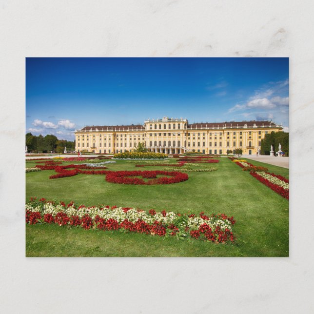 Schloss Schoenbrunn Wien Österreich Postkarte (Vorderseite)
