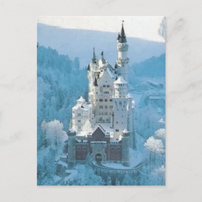 Schloss Schönheit Postkarte (Vorderseite)