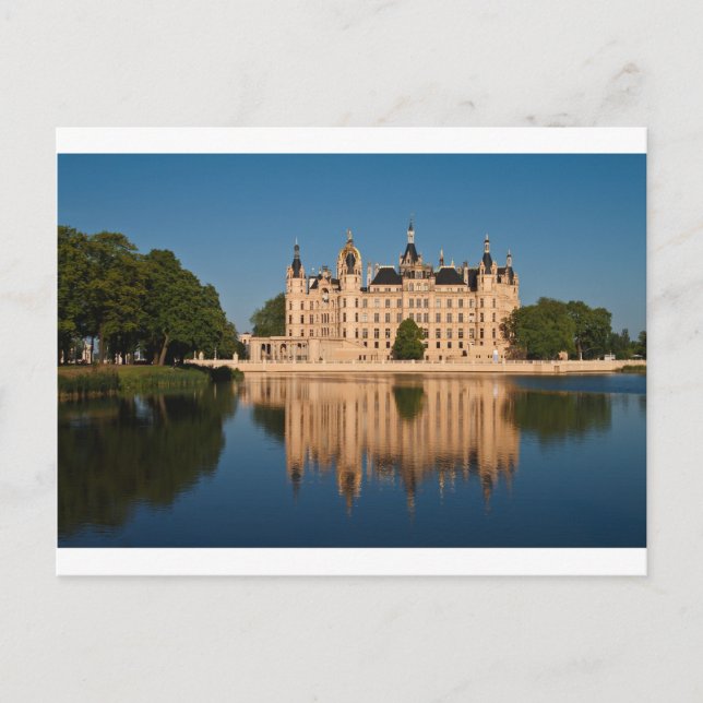 Schloss Schwerin in Deutschland Postkarte (Vorderseite)