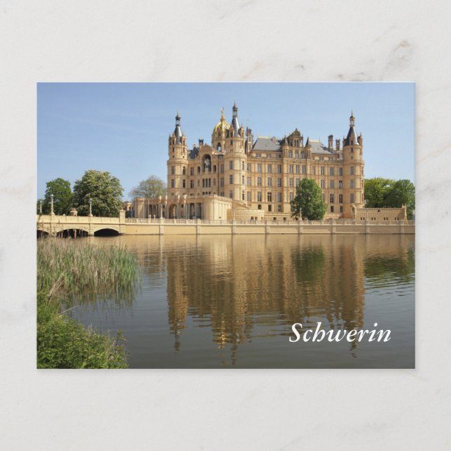 Schloss Schwerin Postkarte (Vorderseite)