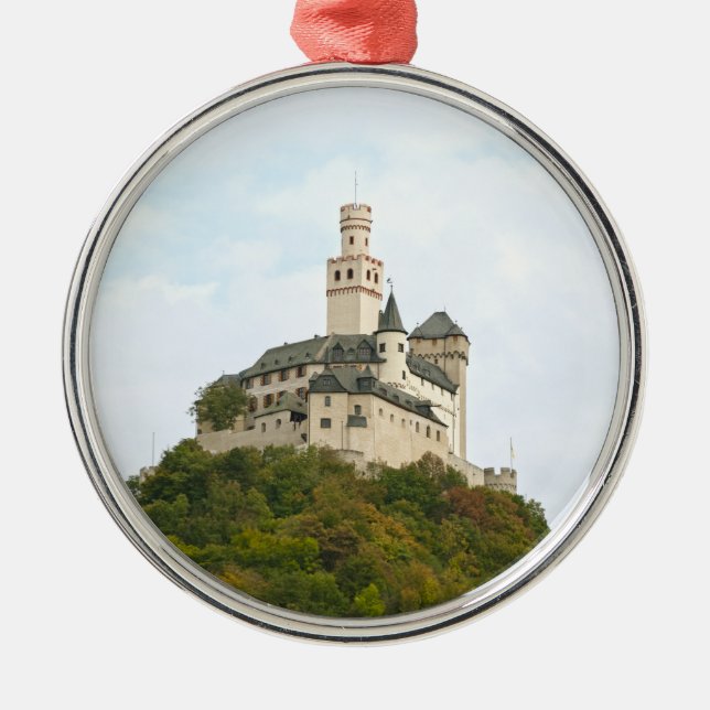 Schloss Silbernes Ornament (Vorne)