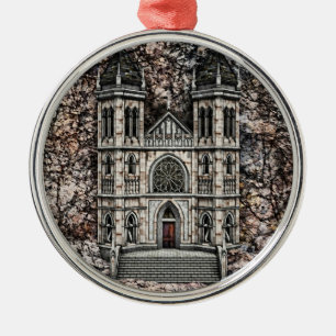 Schloss Silbernes Ornament