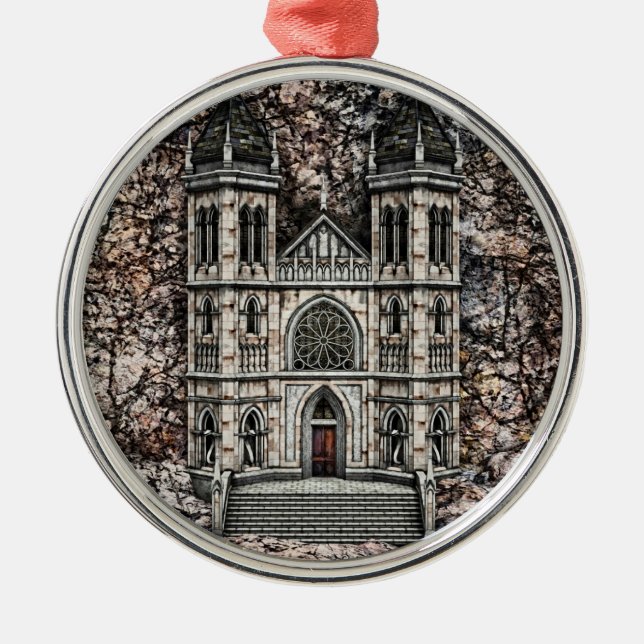 Schloss Silbernes Ornament (Vorne)