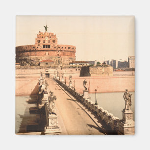 Schloss St. Angelo und Brücke, Rom, Lazio Italien Magnet