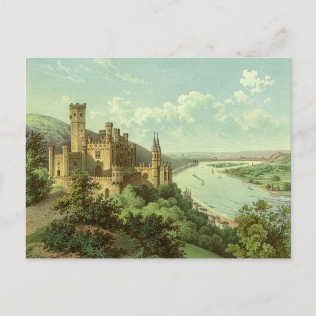 Schloss Stolzenfels Postkarte (Vorderseite)