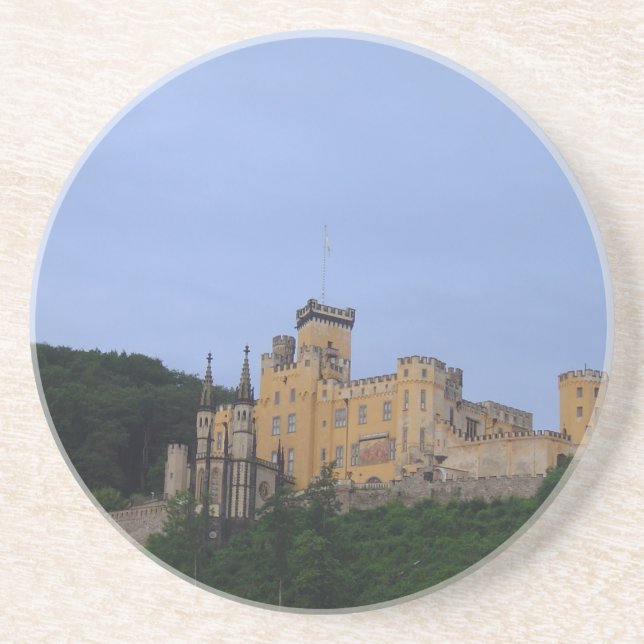Schloss Stolzenfels Sandstein Untersetzer (Vorne)