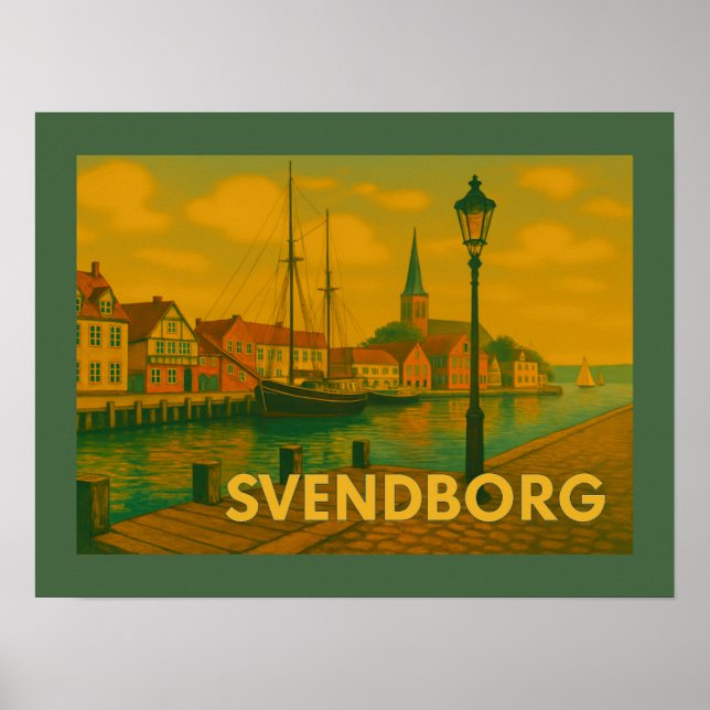 Schloss Svendborg Dänemark Poster (Vorne)