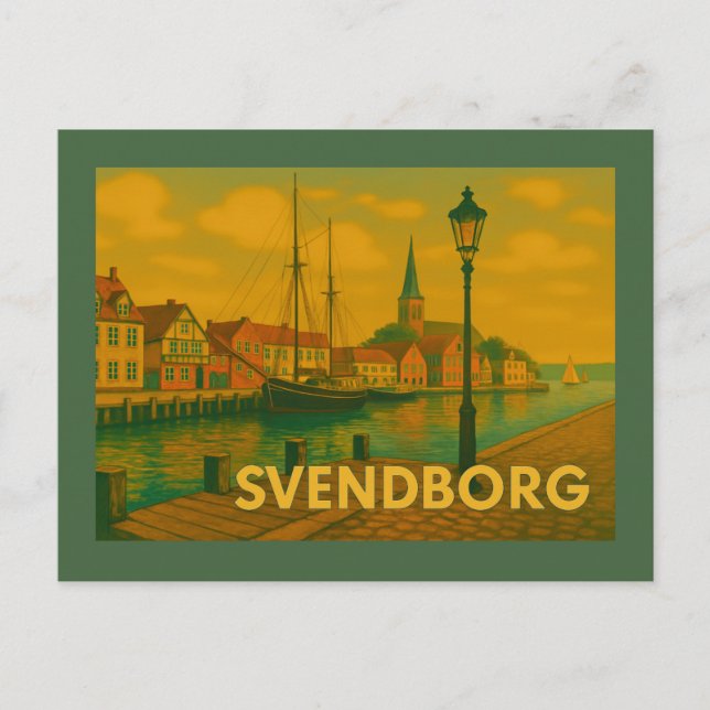 Schloss Svendborg Dänemark Postkarte (Vorderseite)