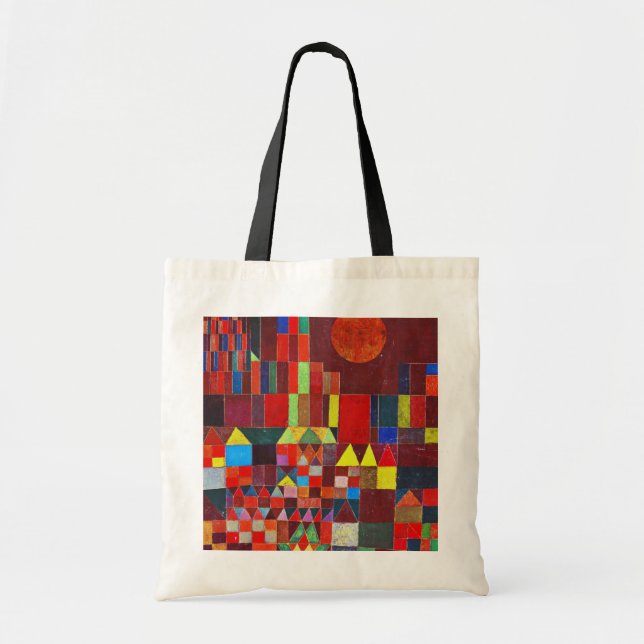 Schloss und Sonne, Paul Klee Tragetasche (Vorne)