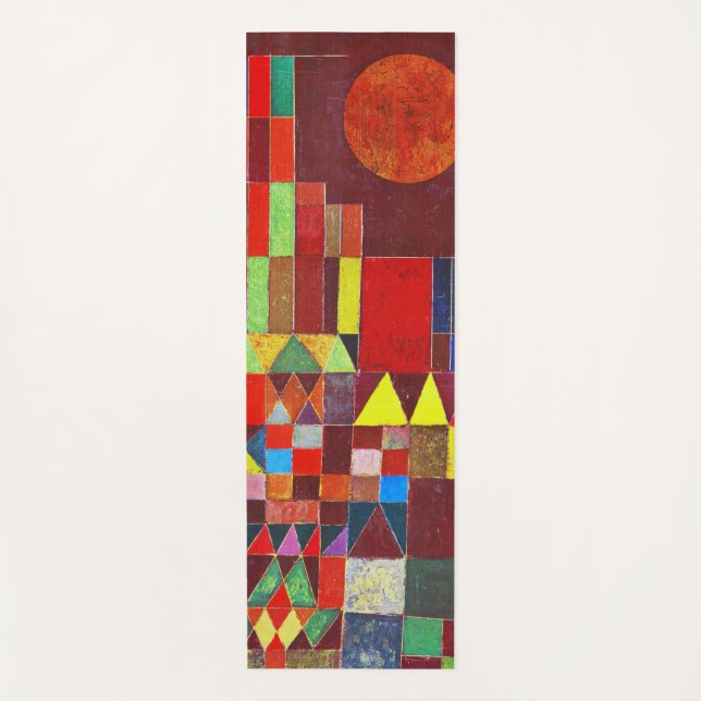 Schloss und Sonne, Paul Klee Yogamatte (Vorderseite)