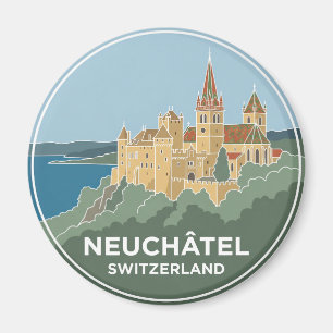 Schloss und Stiftskirche, Neuchâtel Magnet