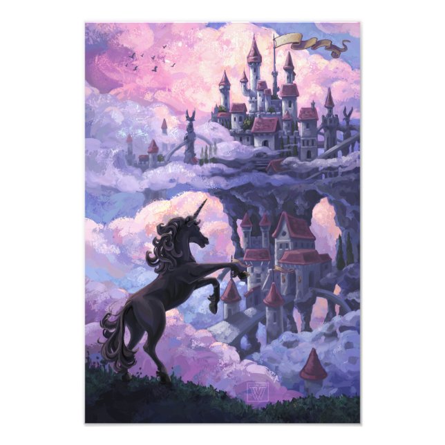 Schloss Unicorn Fotodruck (Vorne)
