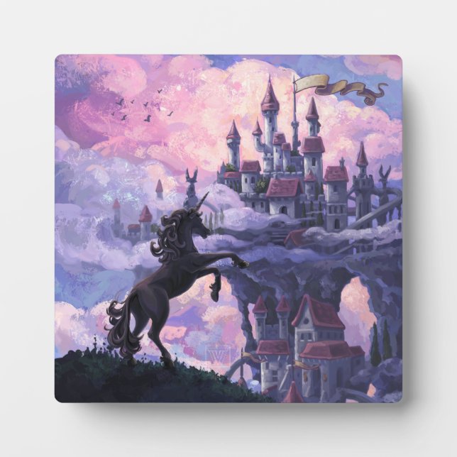 Schloss Unicorn Fotoplatte (Vorderseite)