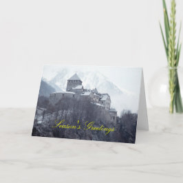 Schloss Vaduz Liechtenstein Feiertagskarte