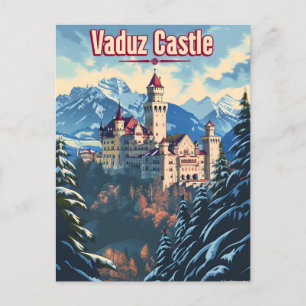 Schloss Vaduz Vintage Postkarte