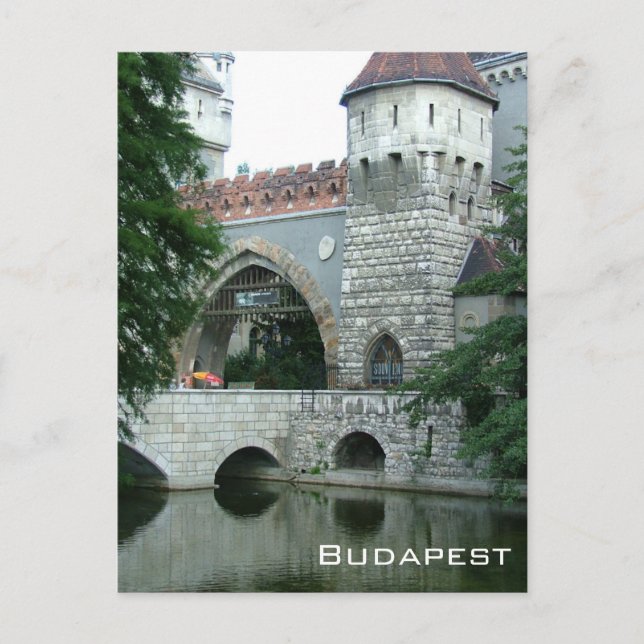 Schloss Vajdahunyad - Budapest Postkarte (Vorderseite)