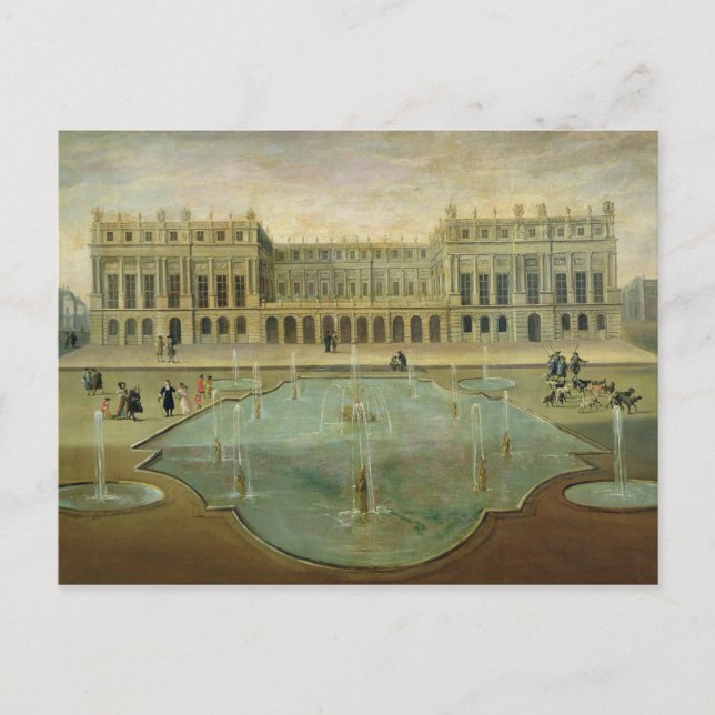 Schloss Versailles vom Garten Postkarte (Vorderseite)