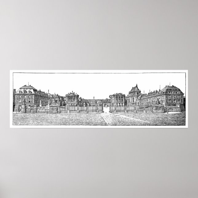 Schloss von Varsailles Poster (Vorne)