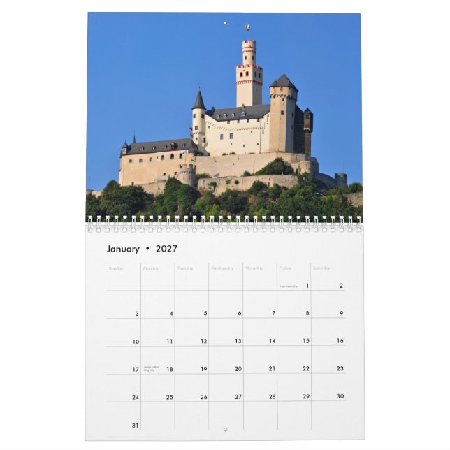 Schloss-Wandkalender Kalender (Jan 2027)