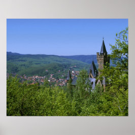 Schloss, Wernigerode, Sachsen Anhalt, Deutschland Poster