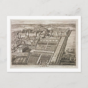 Schloss Windsor, in Gravur von Johannes Kip (c.165 Postkarte