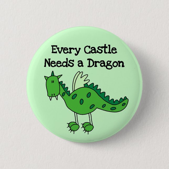 Schlossdrache Button (Vorderseite)