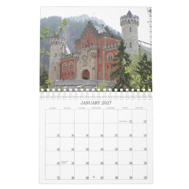 Schlösser 2008 kalender (Jan 2027)