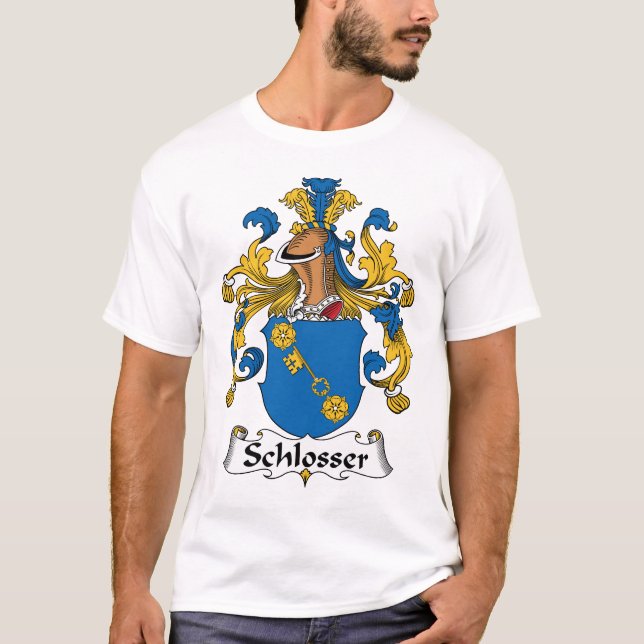 Schlosser Familienwappen T-Shirt (Vorderseite)