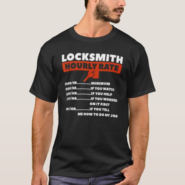 Schlossstundensperren für Schmiede T-Shirt (Vorderseite)