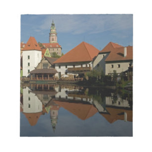 Schlossturm, Moldau, Cesky Krumlov, Notizblock