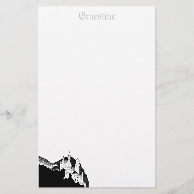 Schlosswarenwaren - personalisiert briefpapier (Vorderseite)