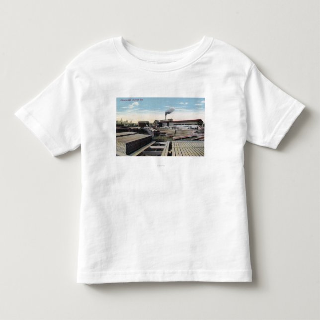 Schlucht-Bauholz-Mühlszene Kleinkind T-shirt (Vorderseite)