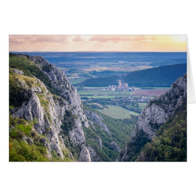 Schlucht bei Sonnenuntergang (Vorderseite (Horizontal))