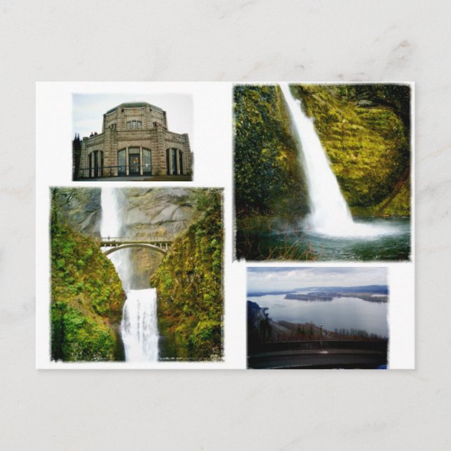 Schlucht der Columbia-Schlucht Postkarte (Vorderseite)