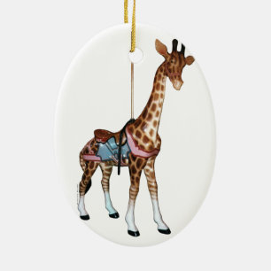 Schlucht-Echo-Karussell-Giraffe Keramik Ornament