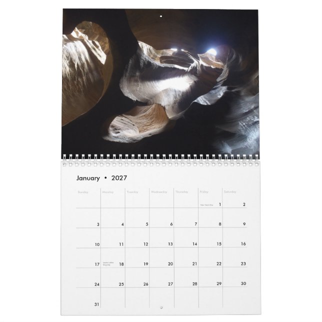 Schluchten des Südwestens Kalender (Jan 2027)