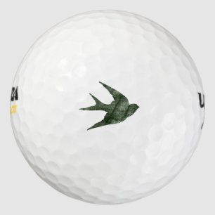 Schlucken (Letterpress Style) Golfball