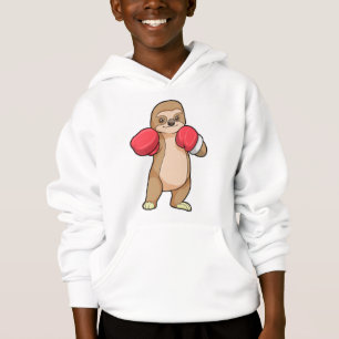 Schlucken wie Boxer mit Boxhandschuhen Hoodie