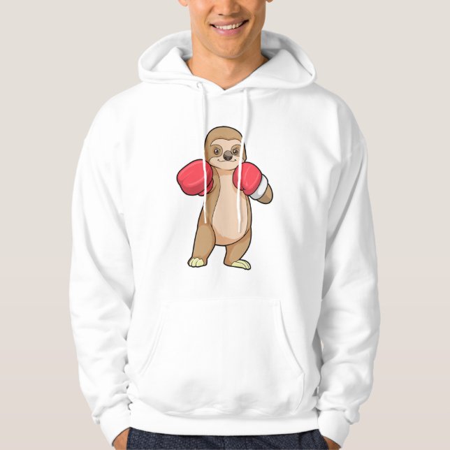 Schlucken wie Boxer mit Boxhandschuhen Hoodie (Vorderseite)