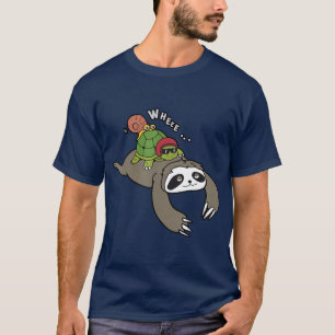 Schluckschildkröte und Schneckenschwanz T-Shirt