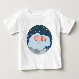 Schlumpfen Ferkel Cartoon Baby T - Shirt