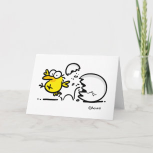 Schlüpfendes Küken Feiertagskarte