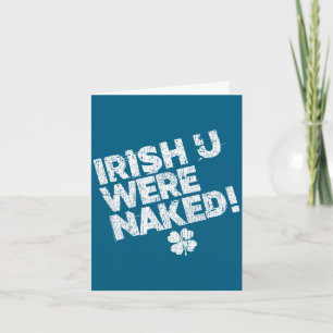 Schlüpfrige freche lustige St. Patrick's Day süße  Karte