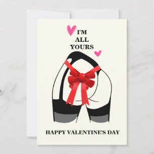 Schlüpfrige Valentinstag-Freund lustige Karte 
